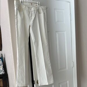 7 For All Mankind Women's Boot Cut Jeans - White